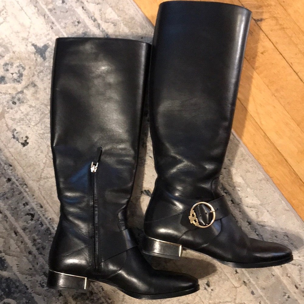 Tory Burch black riding boots!